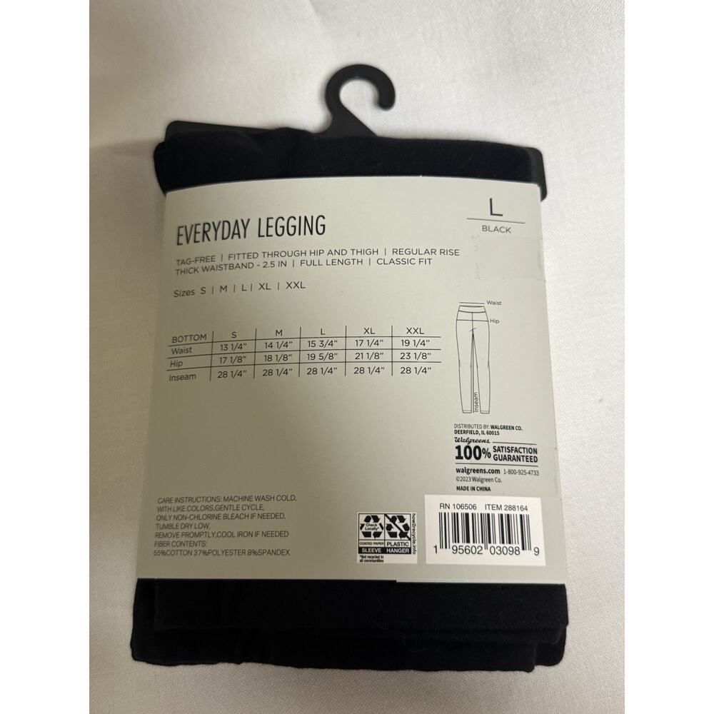 West Loop Size L Everyday Leggings Full Length Classic Fit - Cotton - Picture 2 of 2